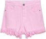 Gaëlle Paris Dames Fringed Logo Shorts Pink Dames - Thumbnail 1
