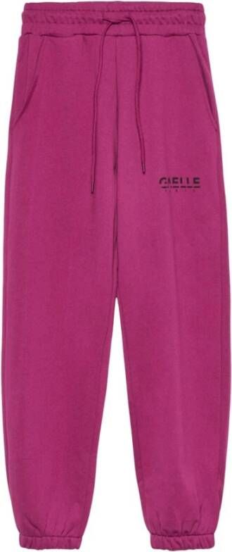 Gaëlle Paris Dames Sweatpants met Logo en Zakken Purple Dames