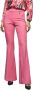 Gaëlle Paris Damesbroek met wijde pijpen en hoge taille Roze Dames - Thumbnail 1