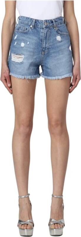 Gaëlle Paris Denim Shorts Blauw Dames