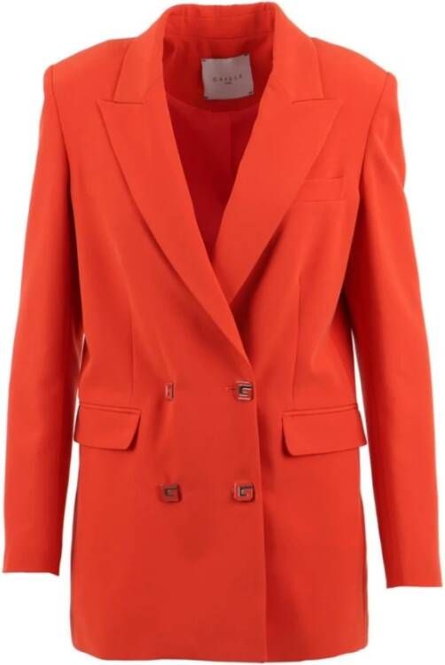 Gaëlle Paris Elegante double-breasted damesjas Orange Dames