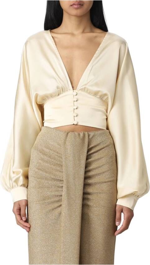 Gaëlle Paris Long Sleeve Tops Beige Dames