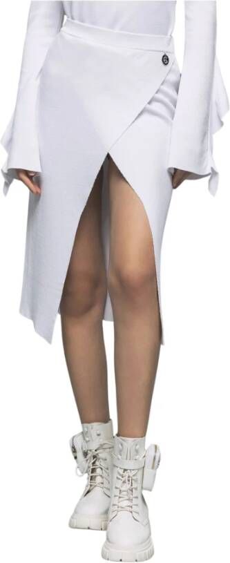 Gaëlle Paris Midi Skirts White Dames