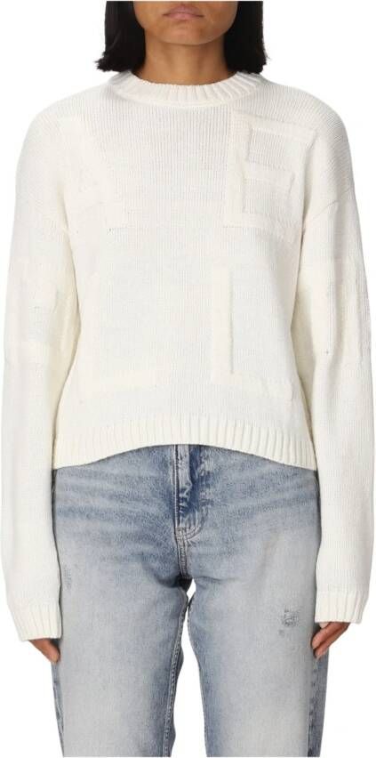 Gaëlle Paris Round-neck Knitwear Wit Dames