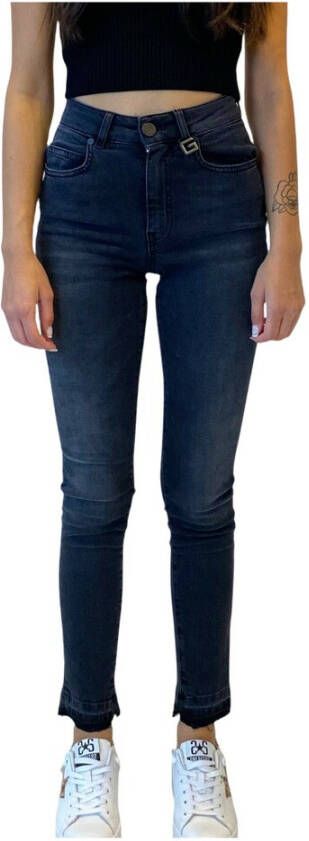 Gaëlle Paris Skinny Five-Pocket Jeans met Charms Black Dames