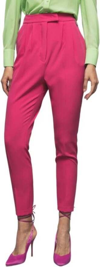 Gaëlle Paris Slim-fit Trousers Roze Dames