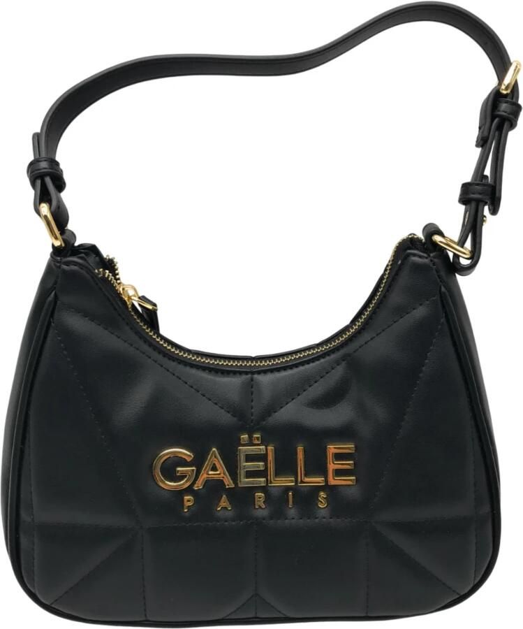 Gaëlle Paris Stijlvolle schoudertas met ritssluiting Black Dames