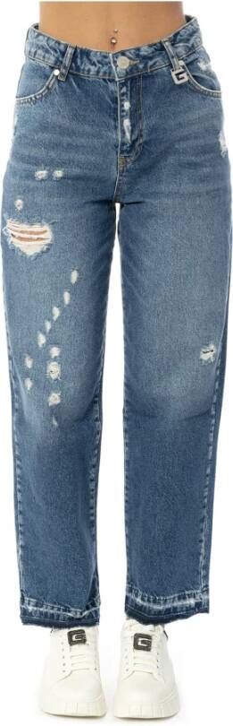 Gaëlle Paris Straight Jeans Blauw Dames