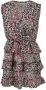 Gaëlle Paris Georgette Jurk met Ruches en Animal Print Multicolor Dames - Thumbnail 2