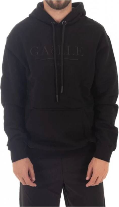 Gaëlle Paris Geborduurde Logo Hoodie Sweatshirt Black Heren