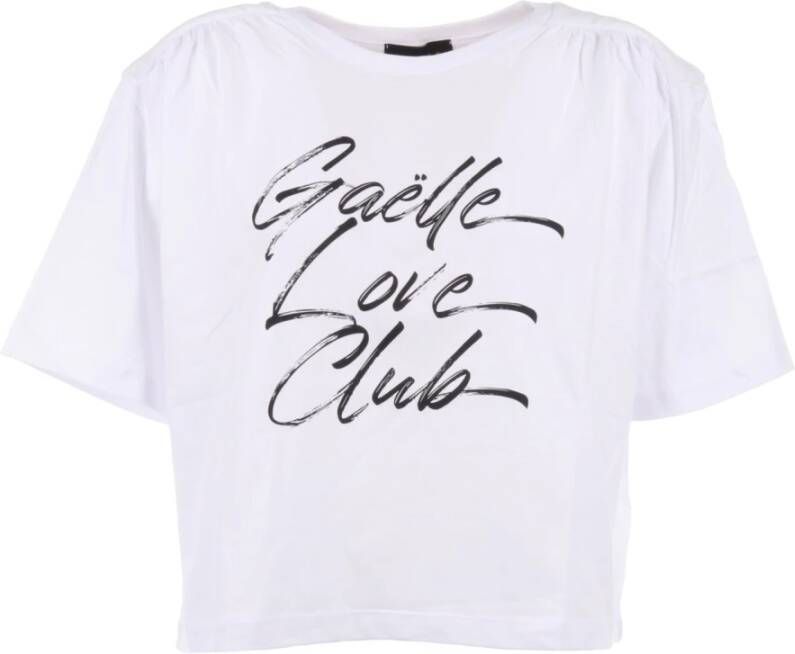 Gaëlle Paris Korte Mouw T-shirt White Dames