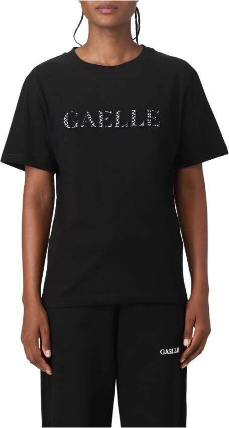 Gaëlle Paris Basis Ronde Hals T-Shirt Black Dames