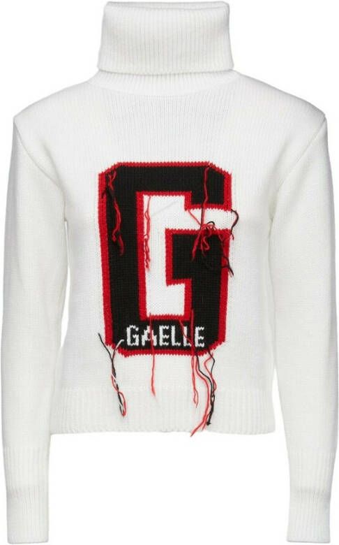 Gaëlle Paris Witte Trui met Borduurdetails White Dames