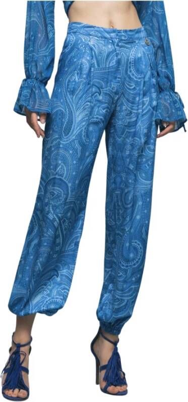 Gaëlle Paris Wide Trousers Blauw Dames