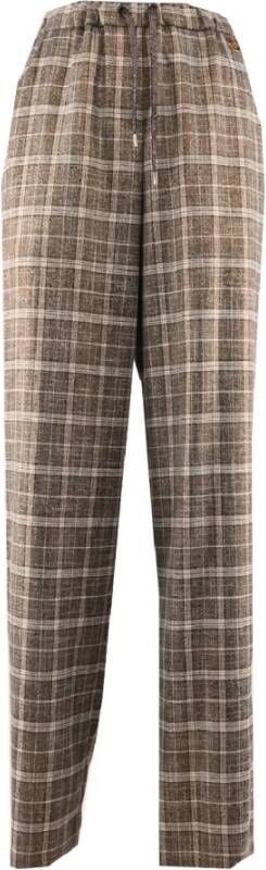 Gaëlle Paris Wide Trousers Bruin Dames