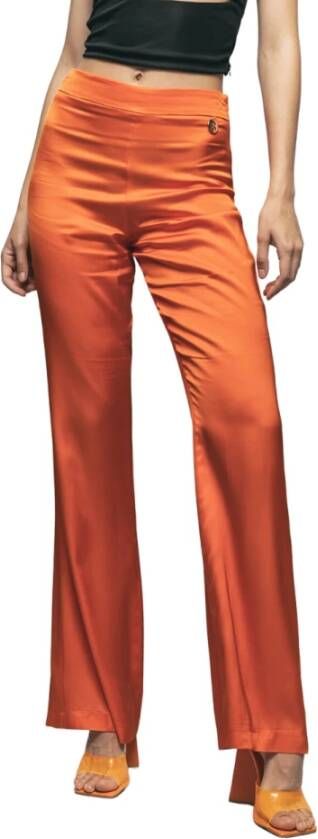 Gaëlle Paris Wide Trousers Oranje Dames