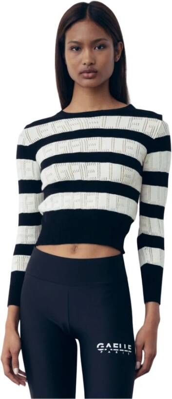 Gaëlle Paris Zwart-wit gebreid jersey Gbdp19577 Meerkleurig Dames