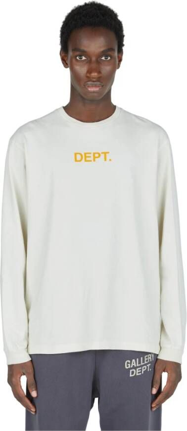Gallery Dept. Bedrukt Logo T-shirt Beige Heren