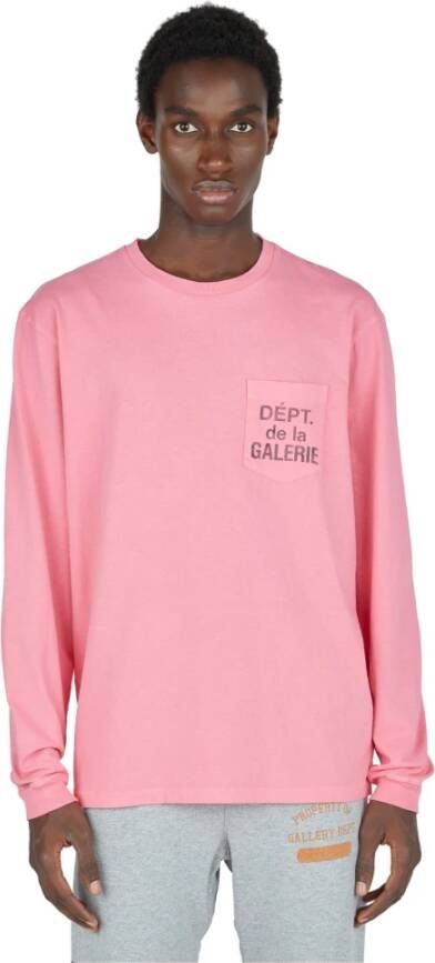 Gallery Dept. Bedrukt Logo T-shirt Roze Heren