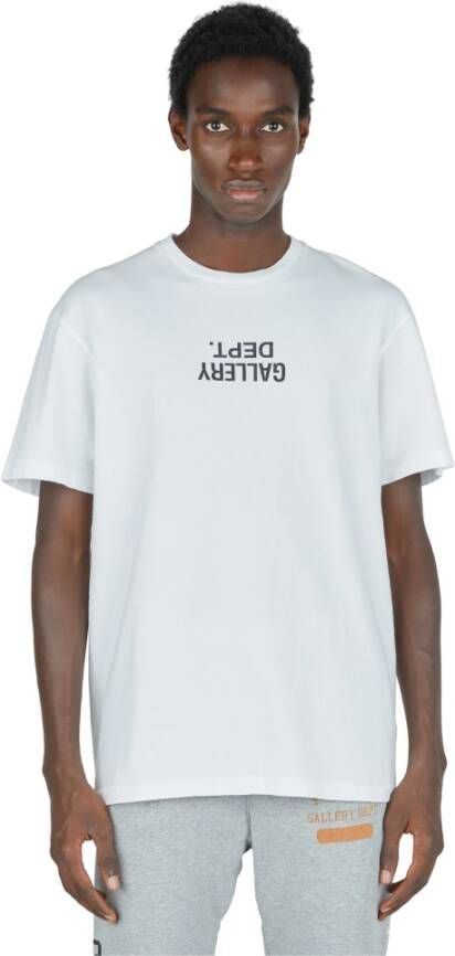 Gallery Dept. Bedrukt Logo T-shirt Wit Heren