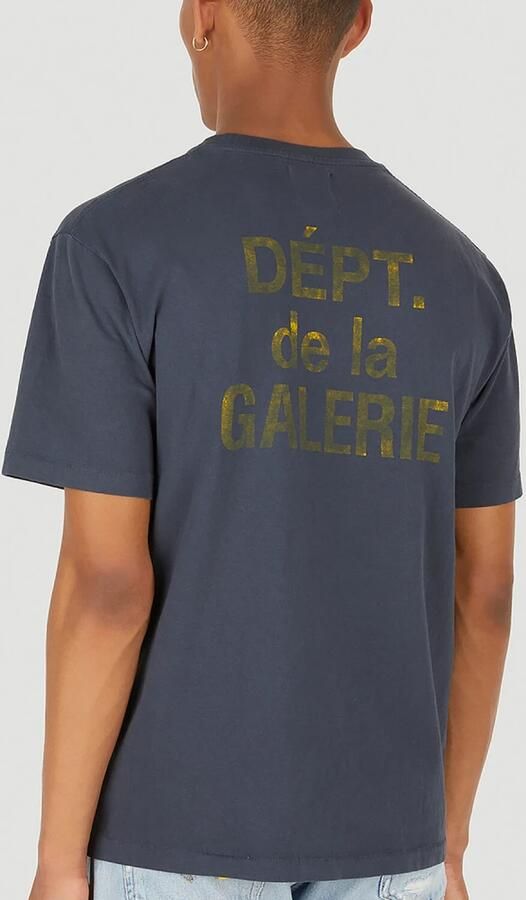 Gallery dept T-shirt Korte Mouw T-SHIRT FRENCH TEE BLACK YELLOW - Foto 4