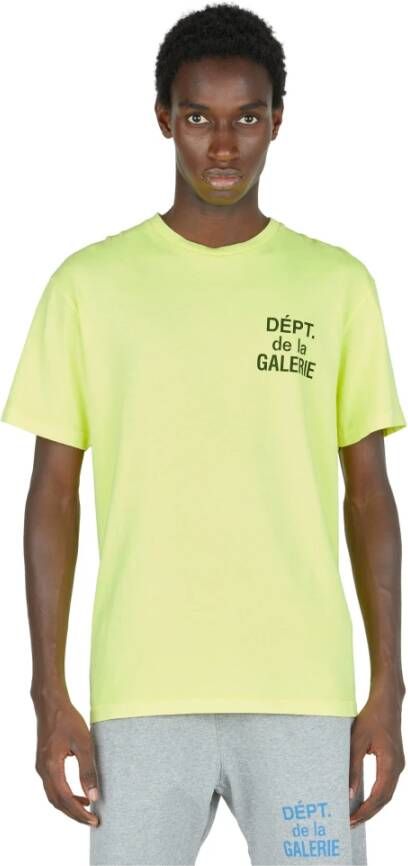 Gallery Dept. Geel & Oranje T-Shirt Aw24 Yellow Heren