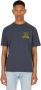Gallery Dept. Frans Logo Print Katoenen T-Shirt Blue Heren - Thumbnail 1