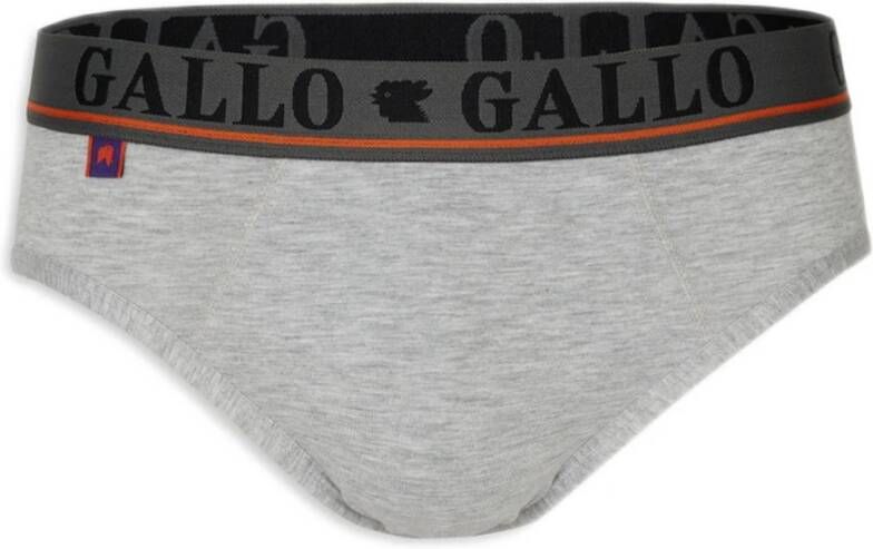 Gallo Comfortabele grijze katoenen slips Gray Heren