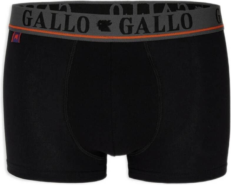 Gallo Zwarte Katoenen Boxershorts Black Heren