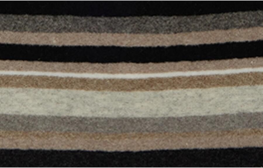 Gallo Unisex omkeerbare zwarte fleece muts met veelkleurige strepen. Multicolor Unisex - Foto 2