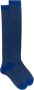 Gallo Blauwe Windsor Streep Katoenen Lange Sokken Multicolor Heren - Thumbnail 1