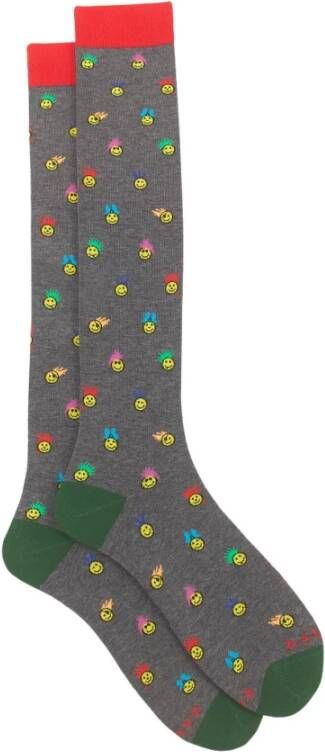 Gallo Emoji motief lange katoenen sokken Multicolor Heren