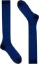 Gallo Royal Blue Windsor Stripe Cotton Socks Blue Heren - Thumbnail 2