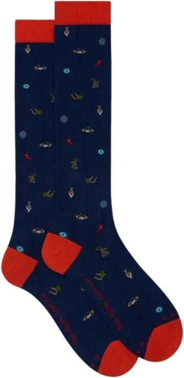 Gallo Stijlvolle Sokken Blauw Heren