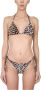 Ganni Leopard Print String Bikini Top Beige Dames - Thumbnail 4