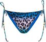 Ganni Econyl Bikini Broekje met Luipaardprint en Zijkoorden Multicolor Dames - Thumbnail 1