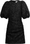 Ganni Unieke en Trendy Jurk met Reliëfprint Black Dames - Thumbnail 3