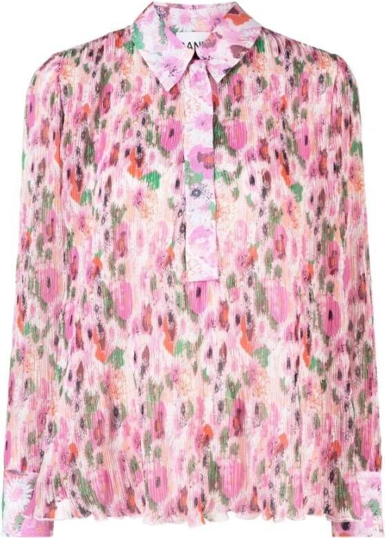 Ganni Blouse & overhemd Roze Dames