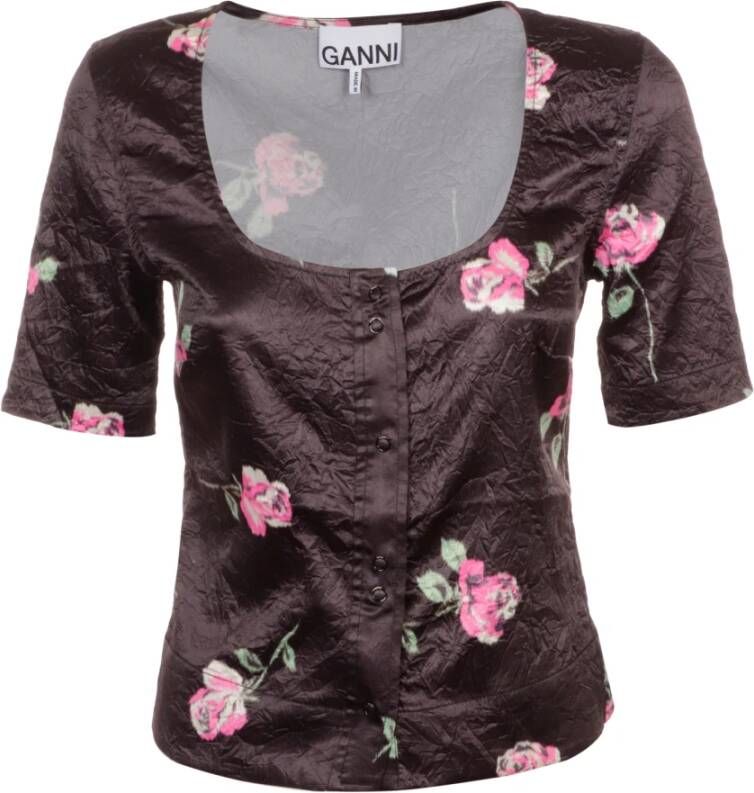 Ganni Blouses Zwart Dames