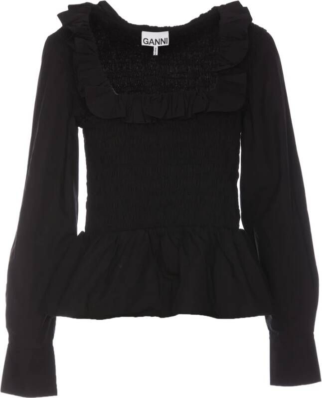 Ganni Blouses Zwart Dames