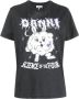 Ganni Bunny Relaxte Organische Katoenen T-shirt Grijs Dames - Thumbnail 1