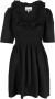 Ganni Zwarte Mini Jurk met Open Schouders Black Dames - Thumbnail 1