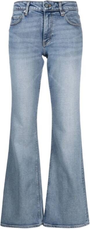Ganni Straight Jeans Blue Dames