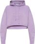 Ganni Mistery Lilac Cropped Oversized Hoodie Purple Dames - Thumbnail 3