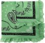 Ganni Gerimpeld sjaal Green Dames - Thumbnail 1
