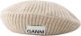 Ganni Baret met logo Beige Dames - Thumbnail 1