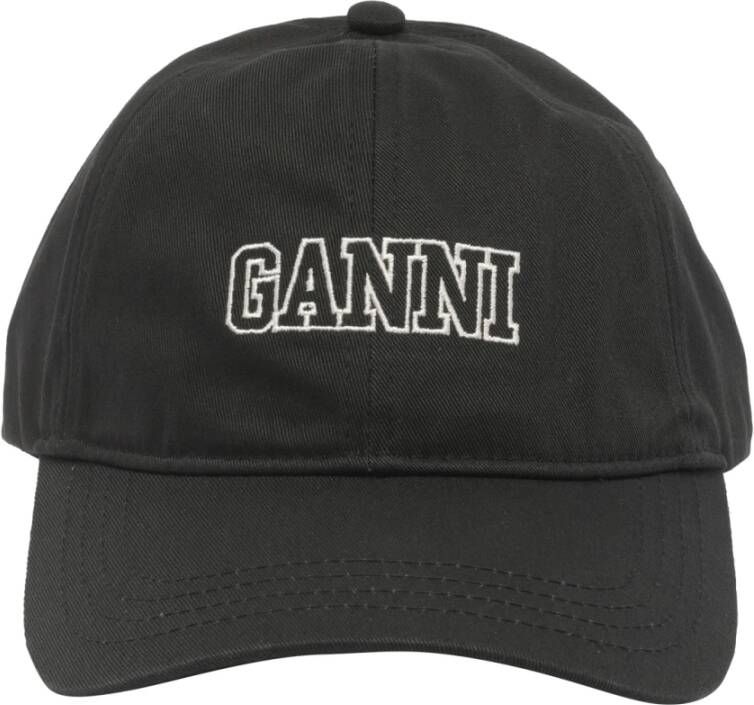 Ganni Hats Black Zwart Dames