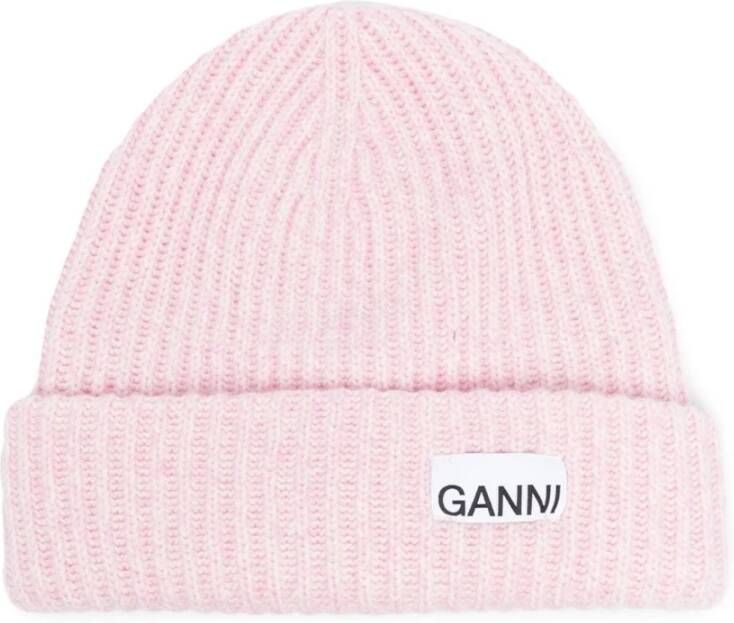 Ganni Hats Pink Roze Dames