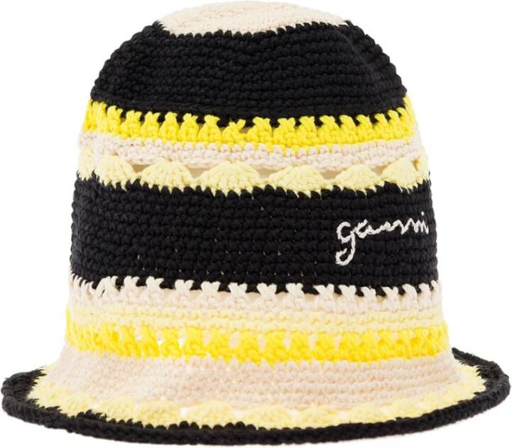 Ganni Hats Zwart Dames