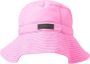 Ganni Pink Recycled Tech Bucket Hat Roze Dames - Thumbnail 1